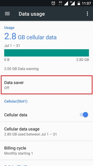 วิธีประหยัดอินเทอร์เน็ตมือถือด้วยฟีเจอร์ Data Saver