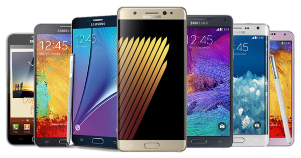 วิวัฒนาการมือถือ Samsung Galaxy Note