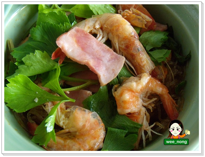 วิธีทำ กุ้งอบวุ้นเส้น