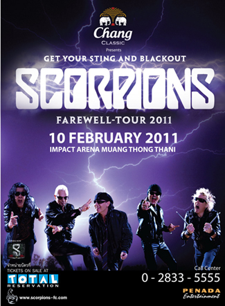 SCORPIONS FAREWELL TOUR 2011