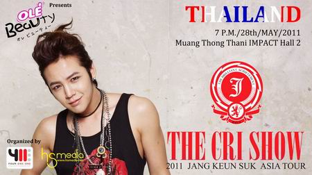 Jang Keun Suk Asia Tour The Cri Show in Thailand