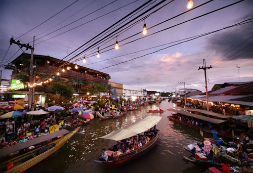 ตลาดน้ำอัมพวา ตลาดน้ำอัมพวา