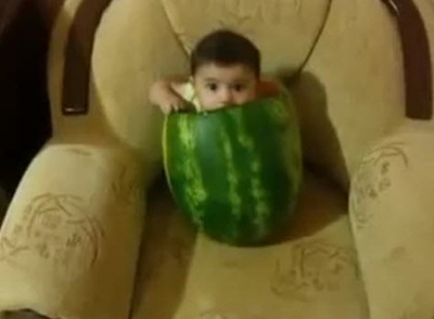 คลิป เด็กกินแตงโม