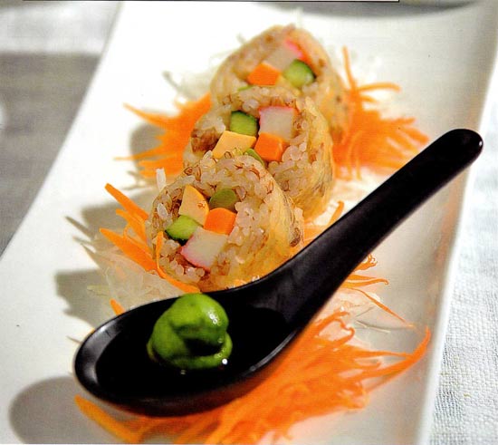 อาหารเด็ก - ซูชิห่มผ้า
