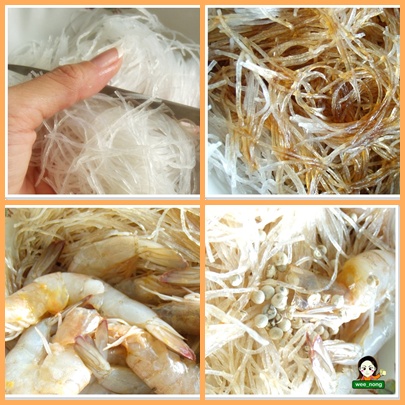 วิธีทำ กุ้งอบวุ้นเส้น