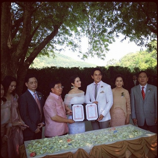 งานแต่งแอฟ สงกรานต์