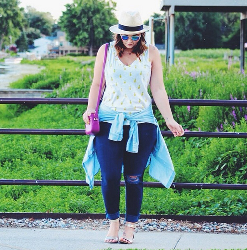 แฟชั่นเสื้อแขนกุดคนอ้วน แฟชั่นเสื้อแขนกุดคนอ้วน