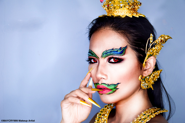 แต่งหน้าแบบนางยักษ์ แต่งหน้าแบบนางยักษ์