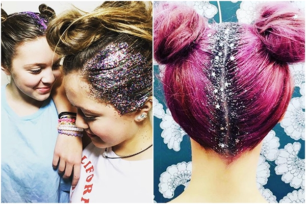 แต่งรากผมด้วยกลิตเตอร์ แต่งรากผมด้วยกลิตเตอร์