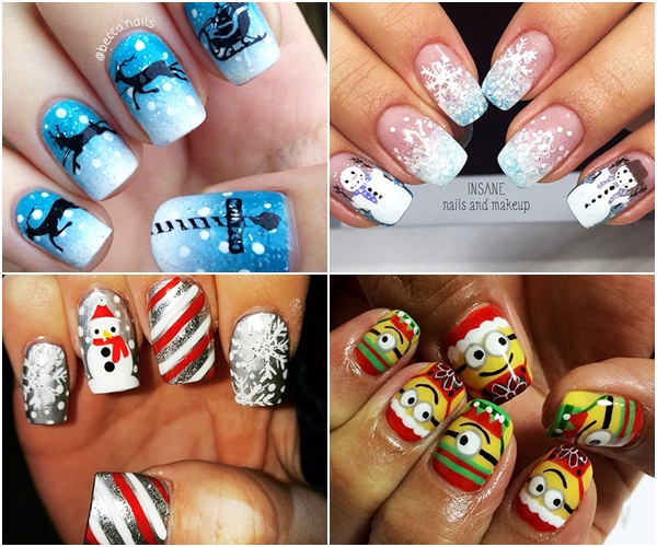 ลายเล็บ คริสต์มาส ลายเล็บ คริสต์มาส