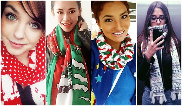 ผ้าพันคอ คริสต์มาส ผ้าพันคอ คริสต์มาส