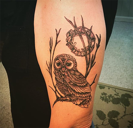 ลายสักนกฮูก ลายสักนกฮูก