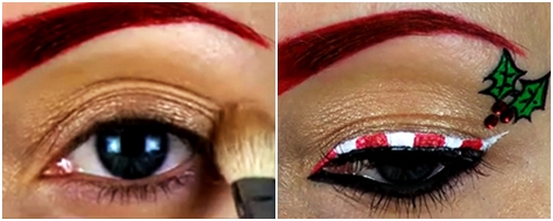 แต่งหน้าคริสต์มาส แต่งหน้าคริสต์มาส