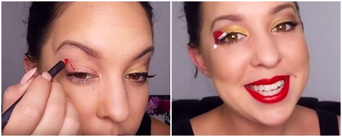 แต่งหน้าคริสต์มาส แต่งหน้าคริสต์มาส