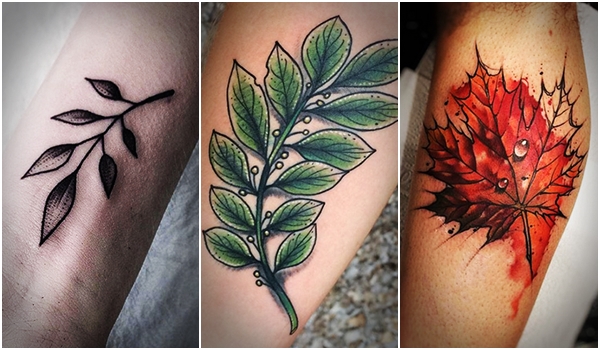 รอยสักใบไม้ รอยสักใบไม้