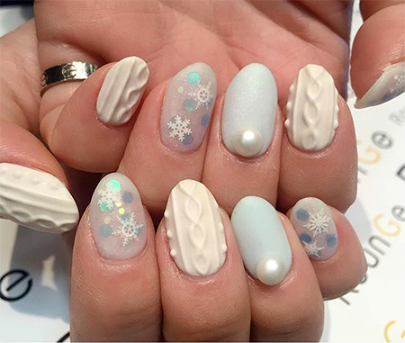 เล็บลายไหมพรมถัก เล็บลายไหมพรมถัก