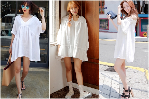 ชุดเดรสสีขาว ชุดเดรสสีขาว