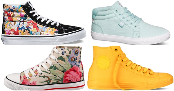 รองเท้าผ้าใบหุ้มข้อผู้หญิง รองเท้าผ้าใบหุ้มข้อผู้หญิง