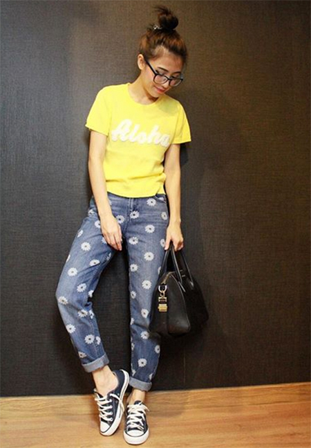 แบบเสื้อยืดคอกลม ดารา แบบเสื้อยืดคอกลม ดารา