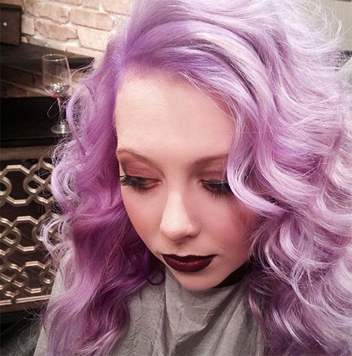 ผมสีม่วงพาสเทล ผมสีม่วงพาสเทล