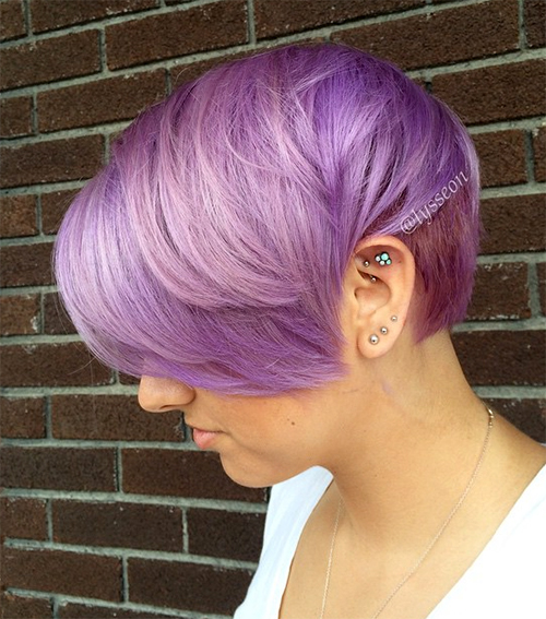 ผมสีม่วงพาสเทล ผมสีม่วงพาสเทล