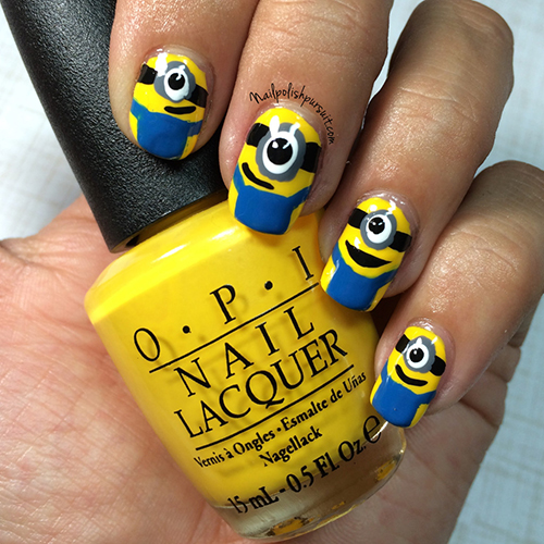 ลายเพ้นท์เล็บมินเนี่ยน ลายเพ้นท์เล็บมินเนี่ยน