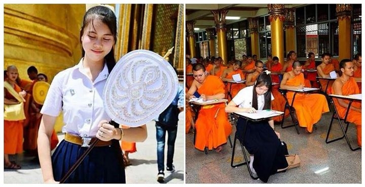 นิสิตหญิงสอบบาลี นิสิตหญิงสอบบาลี