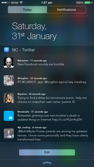 NC - Twitter Widget for Notification Center NC - Twitter Widget for Notification Center