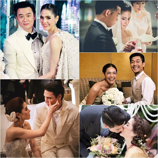 10 คู่แต่งงานดาราโดดเด่นหลากสไตล์แห่งปี 2558 10 คู่แต่งงานดาราโดดเด่นหลากสไตล์แห่งปี 2558