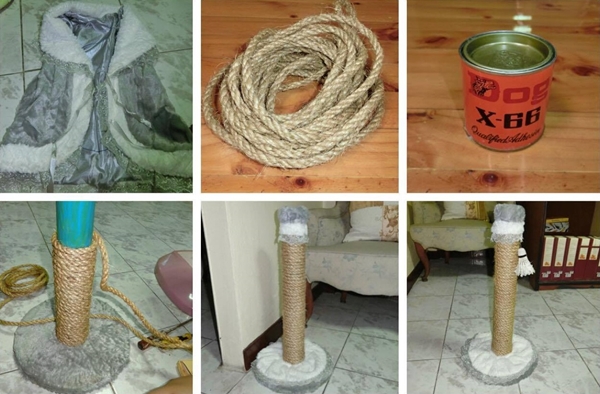 DIY ที่ลับเล็บแมวทำเอง DIY ที่ลับเล็บแมวทำเอง