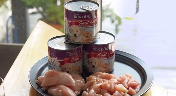 เมนูอกไก่ครีมชีสนมแพะ สูตรอาหารน้องหมาได้คุณค่าครบถ้วน เมนูอกไก่ครีมชีสนมแพะ สูตรอาหารน้องหมาได้คุณค่าครบถ้วน