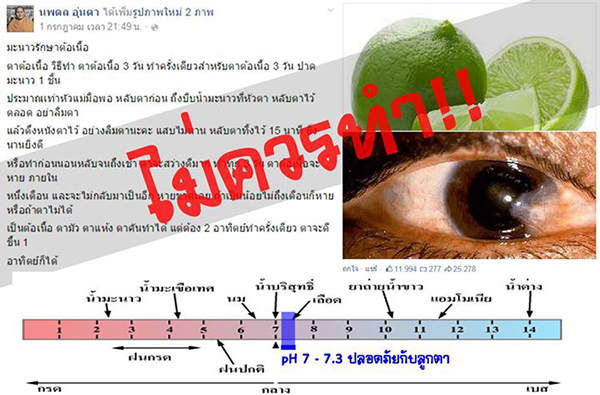 มะนาวหยอดตา มะนาวหยอดตา