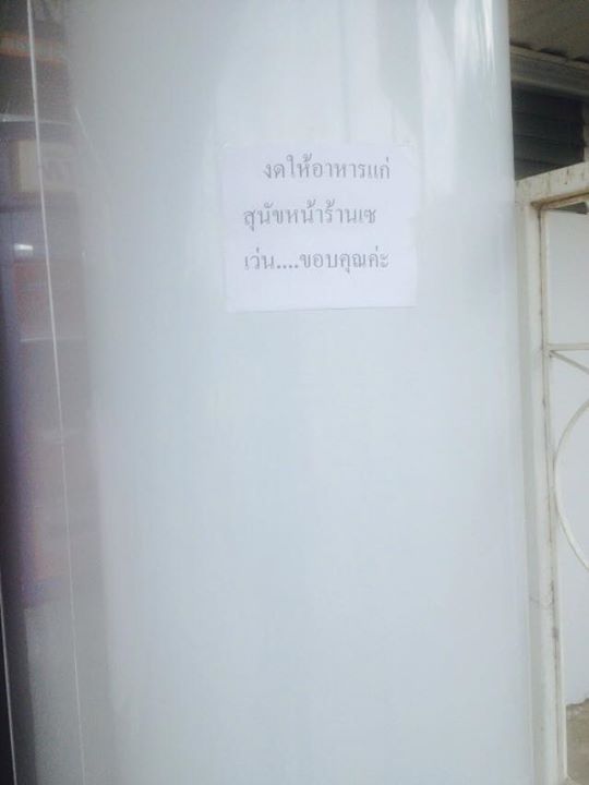 คนรักสัตว์โวยเซเว่นฯ แล้งน้ำใจ ติดป้ายห้ามให้อาหารสุนัข ขณะอีกฝั่งถามเซเว่นฯ ผิดตรงไหน คนรักสัตว์โวยเซเว่นฯ แล้งน้ำใจ ติดป้ายห้ามให้อาหารสุนัข ขณะอีกฝั่งถามเซเว่นฯ ผิดตรงไหน