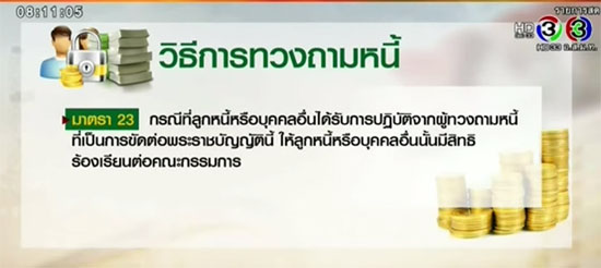 เปิดสาระสำคัญ พ.ร.บ.ทวงหนี้ 2558 ลูกหนี้ต้องดู-เจ้าหนี้ต้องรู้ ! เปิดสาระสำคัญ พ.ร.บ.ทวงหนี้ 2558 ลูกหนี้ต้องดู-เจ้าหนี้ต้องรู้ !