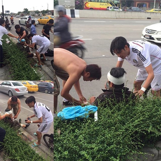 พระเอกตัวจริง ! หนุ่ม ศรราม เข้าช่วยตำรวจถูกรถชนกลางถนน พระเอกตัวจริง ! หนุ่ม ศรราม เข้าช่วยตำรวจถูกรถชนกลางถนน