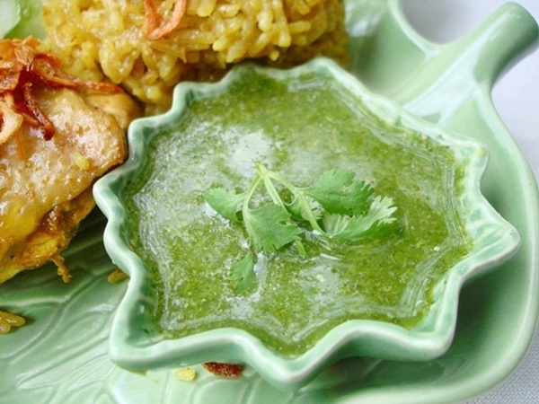 น้ำจิ้มข้าวหมกไก่ น้ำจิ้มข้าวหมกไก่