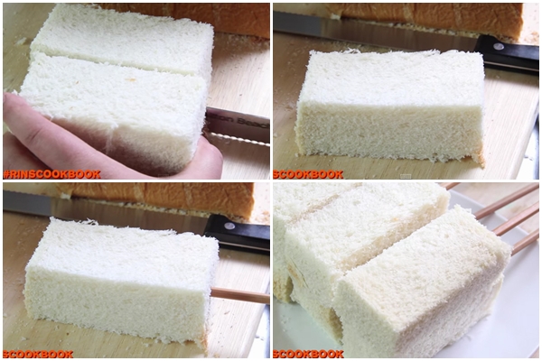 ขนมปังปิ้งเสียบไม้ ขนมปังปิ้งเสียบไม้