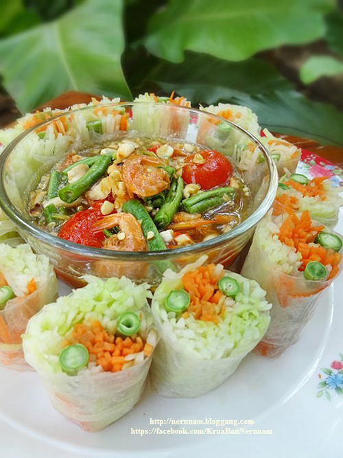 สูตรส้มตำ ส้มตำหลอด
