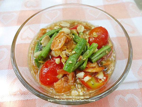 สูตรส้มตำ ส้มตำหลอด