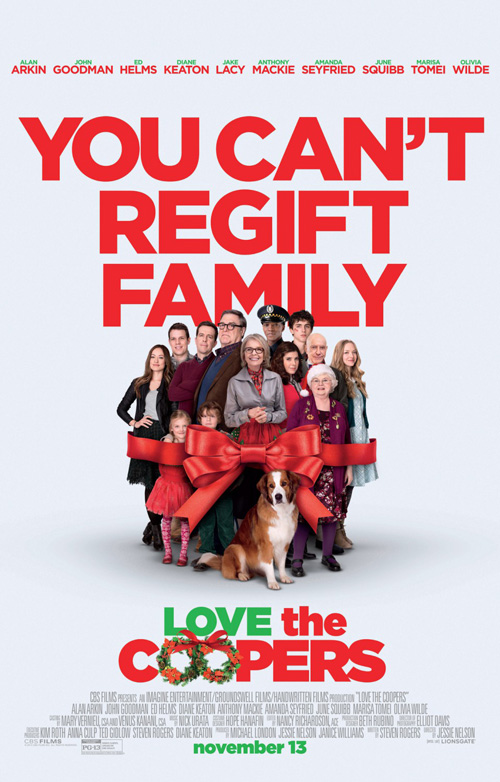 ตัวอย่างและโปสเตอร์ล่าสุดจาก Love the Coopers
