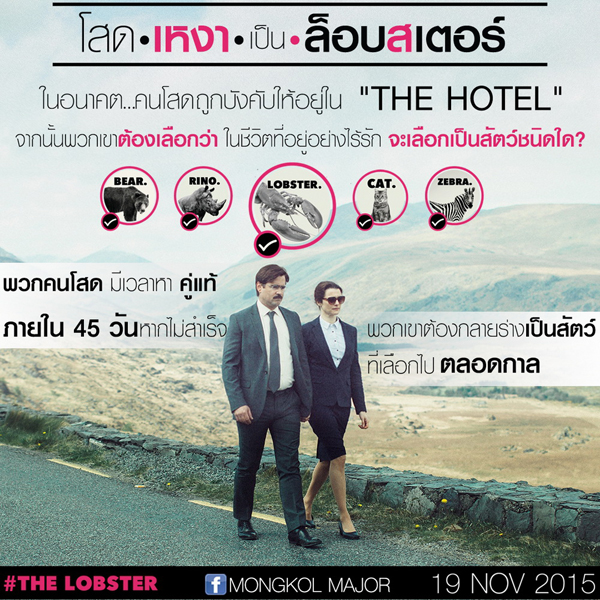The Lobster หนังอินดี้ที่คนพูดถึงในตอนนี้ The Lobster หนังอินดี้ที่คนพูดถึงในตอนนี้