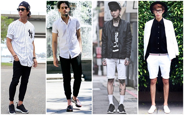 แฟชั่นเสื้อผ้าสีขาวดำผู้ชาย แฟชั่นเสื้อผ้าสีขาวดำผู้ชาย