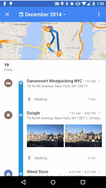 กูเกิลเปิดตัว Google Maps Timeline กูเกิลเปิดตัว Google Maps Timeline