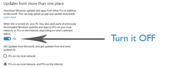 วิธีตั้งค่าไม่ให้ Windows 10 แอบใช้แบนด์วิธเน็ต วิธีตั้งค่าไม่ให้ Windows 10 แอบใช้แบนด์วิธเน็ต