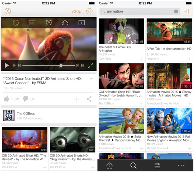 5 แอพฯ ดูคลิปวิดีโอ Youtube บน iPhone 5 แอพฯ ดูคลิปวิดีโอ Youtube บน iPhone