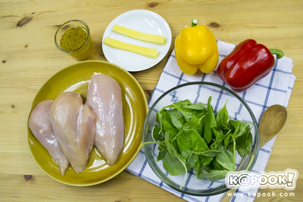 อกไก่ม้วน อาหารคลีน อกไก่ม้วน อาหารคลีน