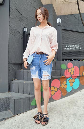 ยีนส์ขาสั้น ยีนส์ขาสั้น