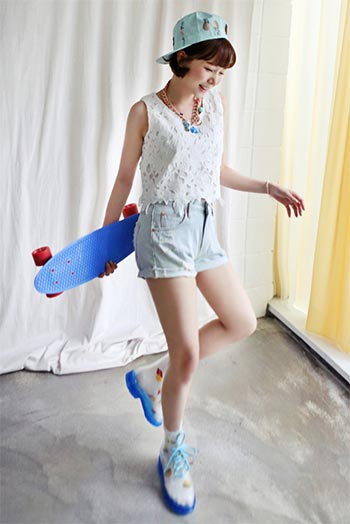 ยีนส์ขาสั้น ยีนส์ขาสั้น