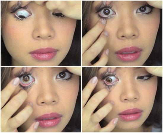 วิธีใส่คอนแทคเลนส์ วิธีใส่คอนแทคเลนส์