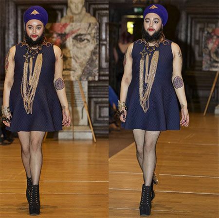 สาวหน้าหนวด เดินแบบ สาวหน้าหนวด เดินแบบ